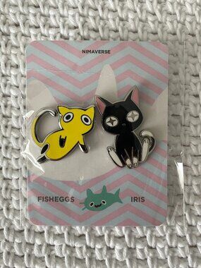 RossDraws (Ross Tran) Nimaverse "Fisheggs & Iris" Enamel Pins